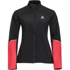 ODLO ENGVIK JACKET W BLACK/POPPY RED 22