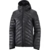 SALOMON TRANSITION DOWN HOODIE W BLACK/HE 22 -Ski Promotion Magasin 9 102630 transition down hoodie w black he lc1603700 01