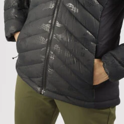 SALOMON TRANSITION DOWN HOODIE W BLACK/HE 22 -Ski Promotion Magasin 9 102630 transition down hoodie w black he lc1603700 04