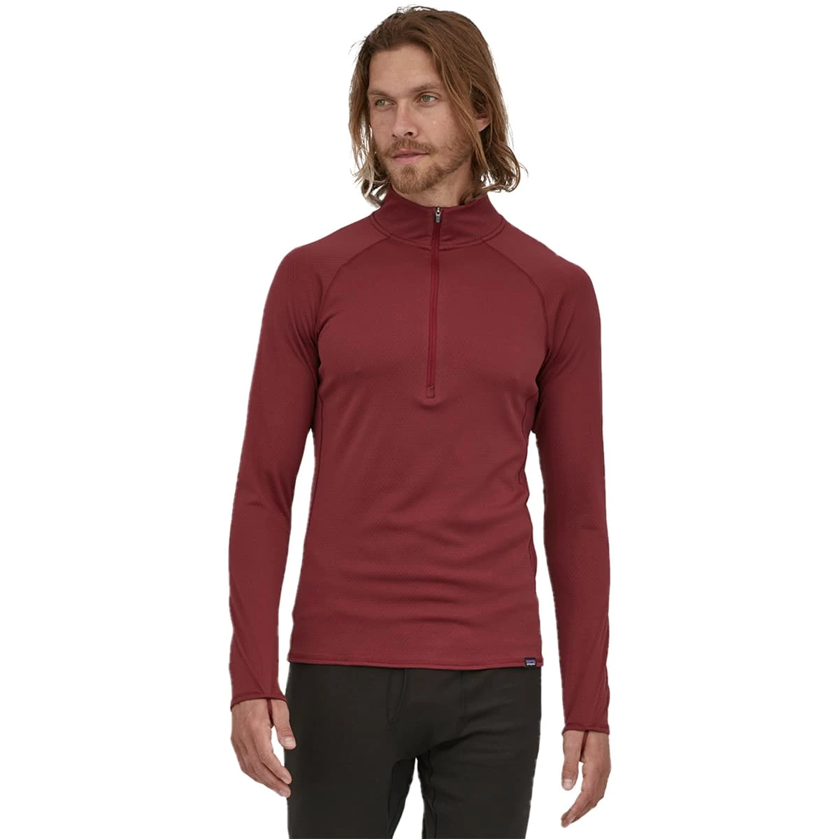 PATAGONIA M'S CAPILENE MIDWEIGHT ZIP NECK SEQUOIA RED 23 4 PATAGONIA M'S CAPILENE MIDWEIGHT ZIP NECK SEQUOIA RED 23 – Image 2