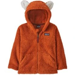 PATAGONIA BABY FURRY FRIENDS HOODY SANDHILL RUST 23