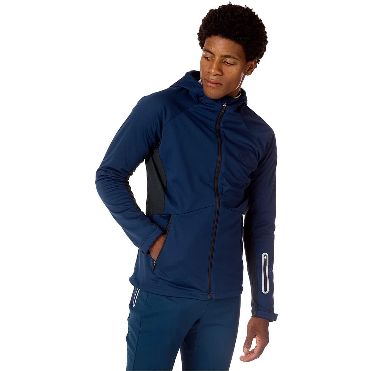 ROSSIGNOL SOFTSHELL HOODIE JKT DARK NAVY 23 4 ROSSIGNOL SOFTSHELL HOODIE JKT DARK NAVY 23 â Image 2