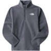 THE NORTH FACE TEEN GLACIER 1/4 ZIP VANADIS GREY 23
