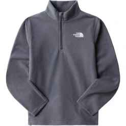THE NORTH FACE TEEN GLACIER 1/4 ZIP VANADIS GREY 23