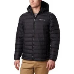 COLUMBIA POWDER LITE HOODED JKT BLACK 23 -Ski Promotion Magasin 9 63750 powder lite hooded jkt black 1693931 010 08