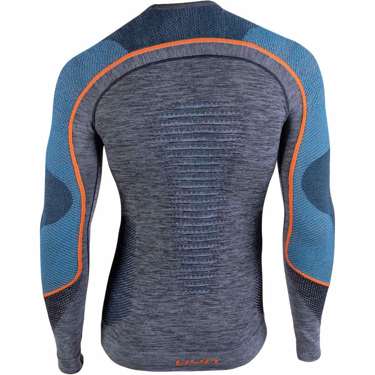 UYN AMBITYON UW SHIRT LG SL BLK/ATLANTIC/ORANGE SHINY 22 5 UYN AMBITYON UW SHIRT LG SL BLK/ATLANTIC/ORANGE SHINY 22 – Image 3