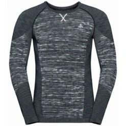 ODLO BLACKCOMB ECO BL TOP CREW NECK L/S BLACK SPACE DYE 23