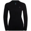 ODLO MERINO 260 BL TOP CREW NECK L/S W BLACK 23 -Ski Promotion Magasin 9 95402 merino 260 w black 110971 15000 01