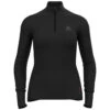 ODLO MERINO 260 BL TOP TURTLE NECK L/S HALF ZIP W BLACK 23 -Ski Promotion Magasin 9 95407 merino 260 w black 110991 15000 01