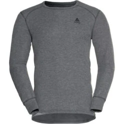 ODLO ACTIVE WARM ECO BL TOP CREW NECK L/S ODLO STEEL GREY MELANGE 23