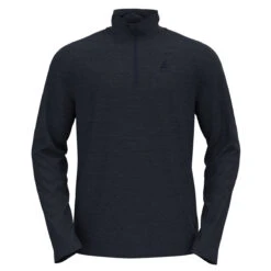 ODLO ROY MIDLAYER 1/2 ZIP DARK SAPPHIRE-BLACK-STRIPES 23
