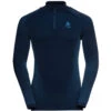 ODLO PERFORMANCE WARM ECO BL TOP TURTLE NECK L/S HALF ZIP DARK SAPPHIRE-STUNNING BLUE 22 -Ski Promotion Magasin 9 95552 bl top turtle neck l s half zip performa dark sapphire stunning blue 196222 20828 01