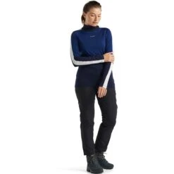ICEBREAKER W 200 SONEBULA LS HIGH NECK MIDNIGNT NAVY/ ROY NAVY/SNOW/CB 23 -Ski Promotion Magasin 9 95568 w 200 sonebula ls high neck mid navy roy navy snow cb ib0a59ju090 07