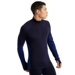 ICEBREAKER MENS 260 ZONE LS HALF ZIP MIDNIGHT NAVY/ROYAL NAVY 23 -Ski Promotion Magasin 9 95608 260 zone ls half zip midnight navy royal navy ib104361078 04