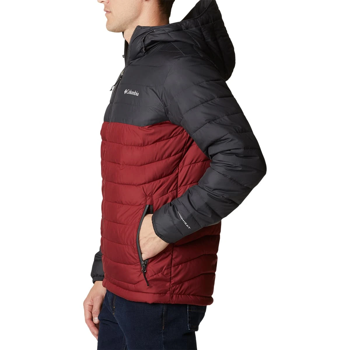 COLUMBIA POWDER LITE HOODED JKT RED JASPER SHARK 22 7 COLUMBIA POWDER LITE HOODED JKT RED JASPER SHARK 22 – Image 5