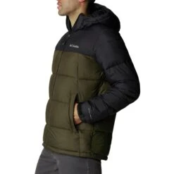 COLUMBIA PIKE LAKE HOODED JACKET OLIVE GREEN BLACK 23 -Ski Promotion Magasin 9 95870 pike lake hooded jacket olive green black 1738032 319 06