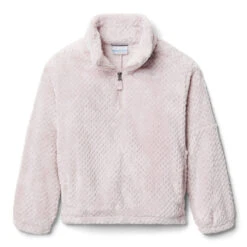 COLUMBIA FIRE SIDE II SHERPA HALF ZIP MINERAL PINK 22