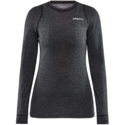 CRAFT CORE WOOL MERINO LS TEE W BLACK 23